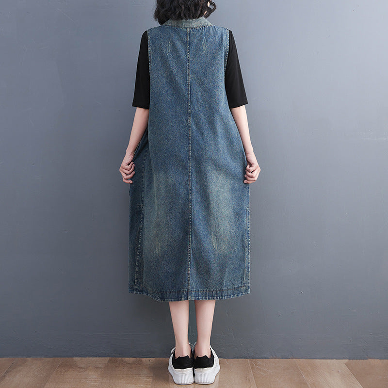 Viivi™ | Vintage denimklänning